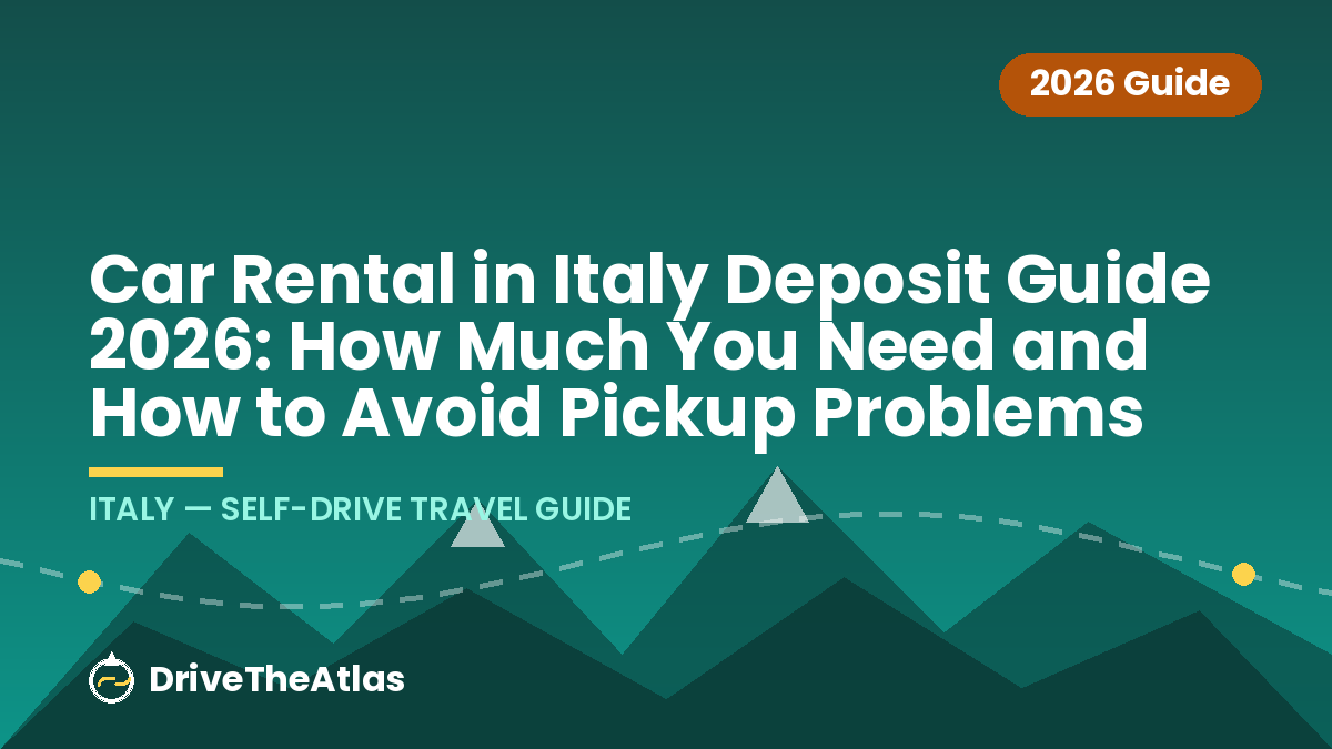 Car Rental in Italy Deposit Guide 2026: How Much You Need and How to Avoid Pickup Problems