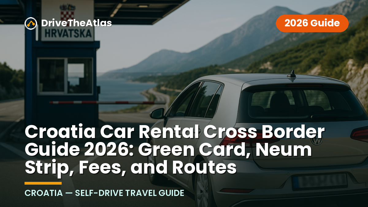 Croatia Car Rental Cross Border Guide 2026: Green Card, Neum Strip, Fees, and Routes