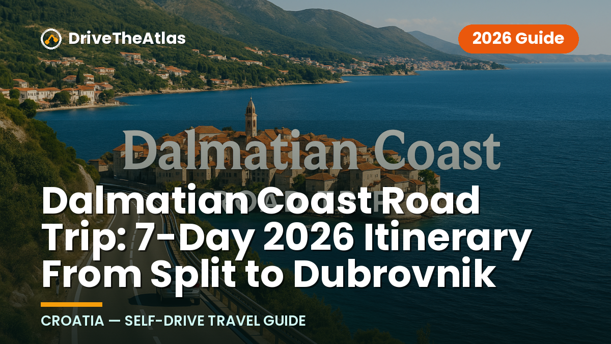Dalmatian Coast Road Trip: 7-Day 2026 Itinerary From Split to Dubrovnik
