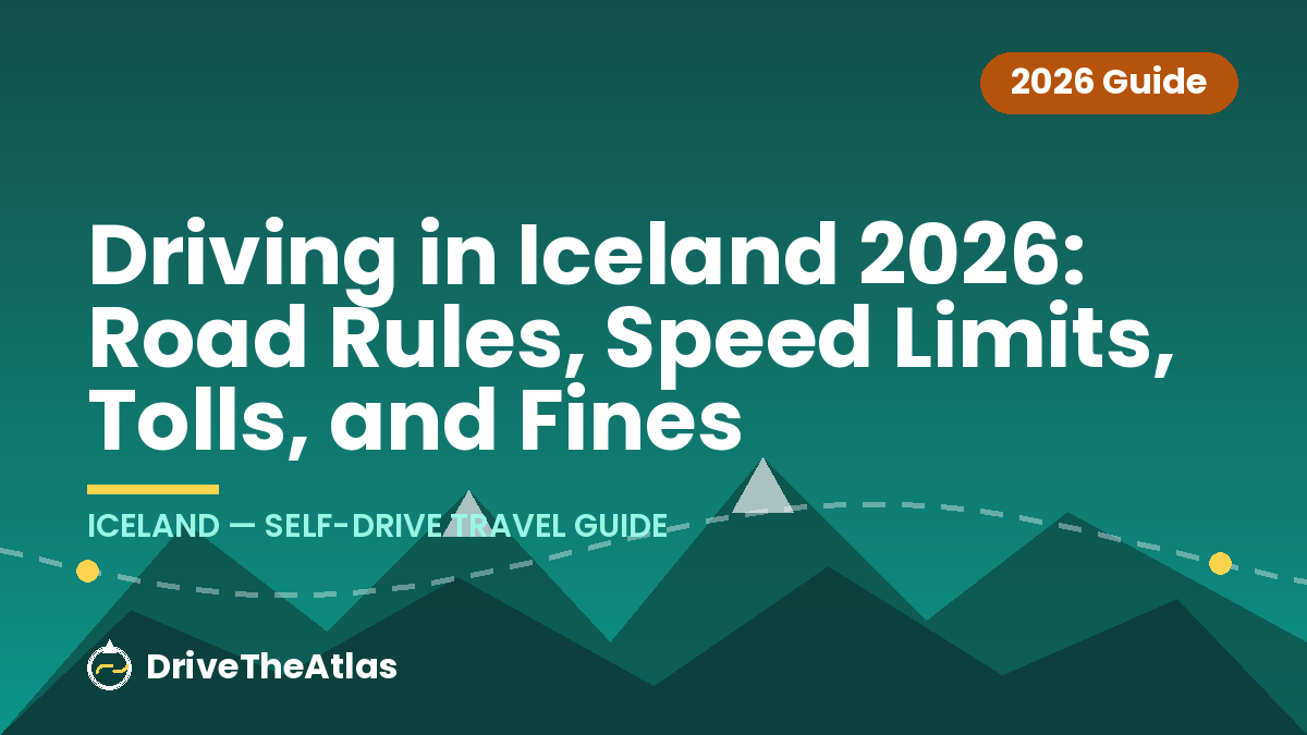 Driving in Iceland 2026: Road Rules, Speed Limits, Tolls, and Fines