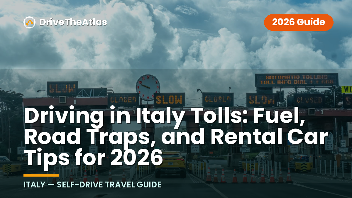 Driving in Italy Tolls: Fuel, Road Traps, and Rental Car Tips for 2026