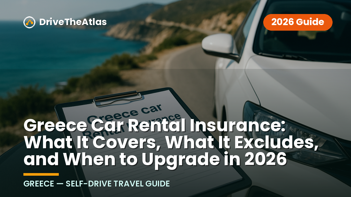 Greece Car Rental Insurance: What It Covers, What It Excludes, and When to Upgrade in 2026