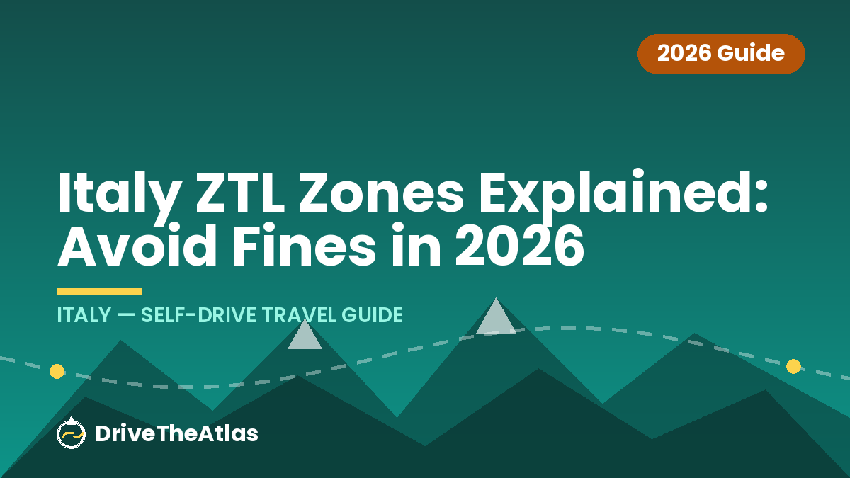 Italy ZTL Zones Explained: Avoid Fines in 2026