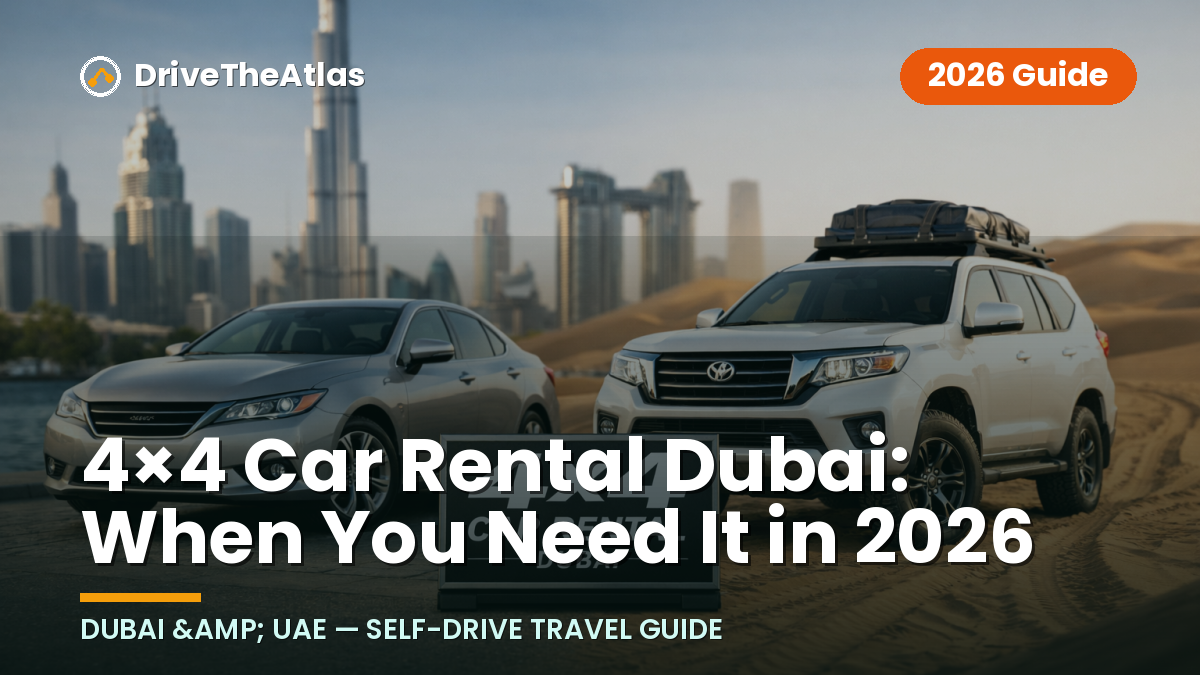 4×4 Car Rental Dubai: When You Need It in 2026