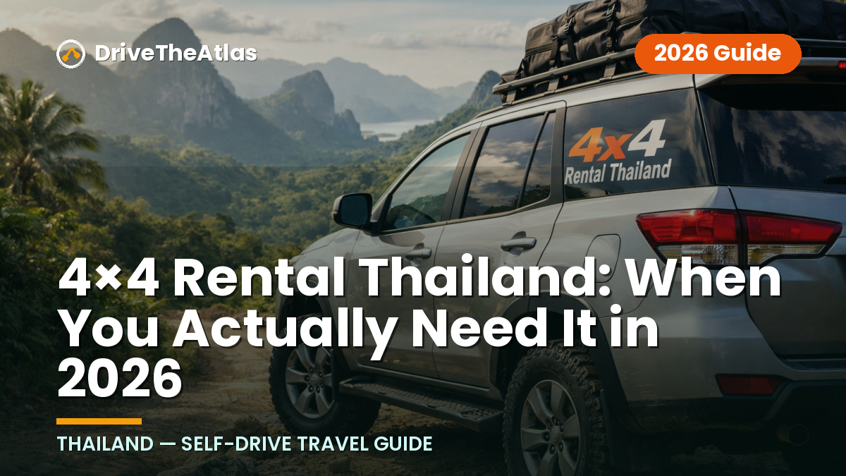 4×4 Rental Thailand: When You Actually Need It in 2026