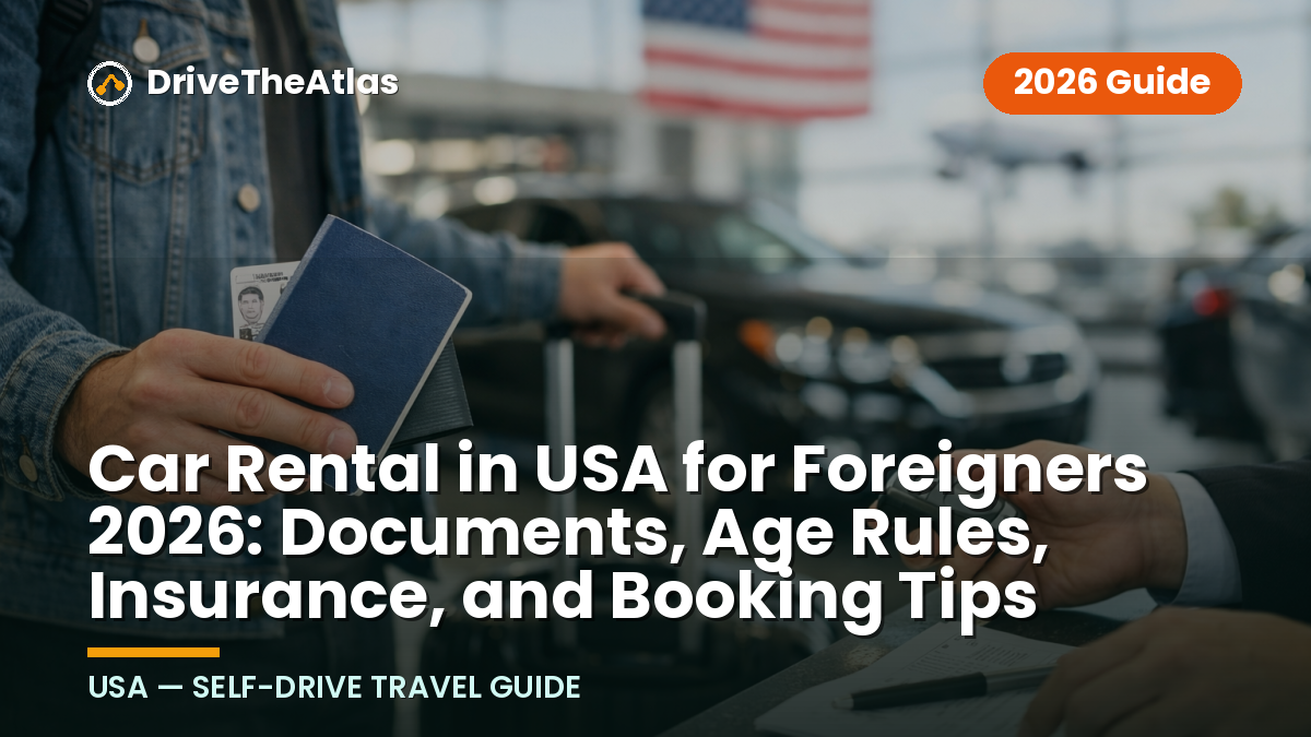 Car Rental in USA for Foreigners 2026: Documents, Age Rules, Insurance, and Booking Tips