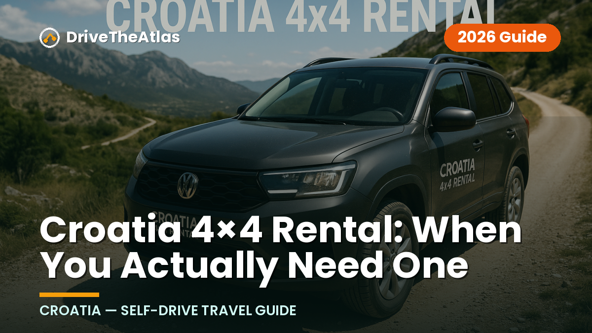 Croatia 4×4 Rental: When You Actually Need One