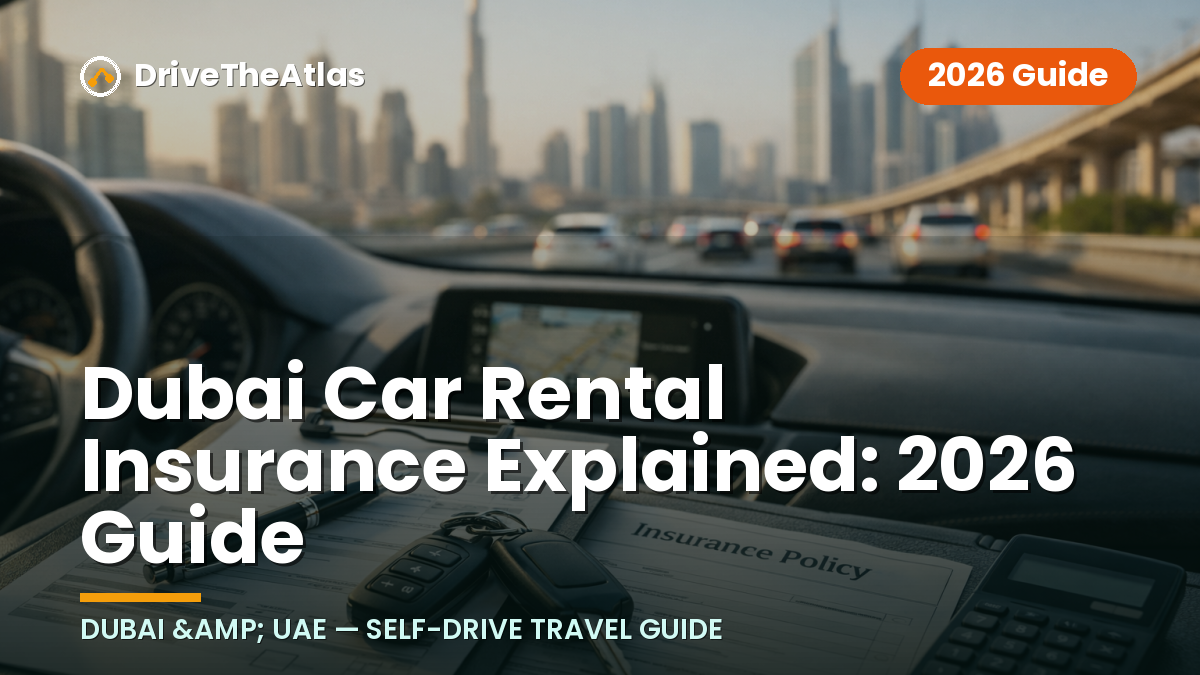 Dubai Car Rental Insurance Explained: 2026 Guide
